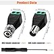 KUOQIY 5 Paar BNC Video Balun Verbinder, Koax Cat5 Cat6 auf BNC Video Balun Stecker Schraubklemme, BNC Adapter Terminalblock Lötfreie Buchse Adapter, für CCTV-Überwachungskamera, DVR, TV, Video
