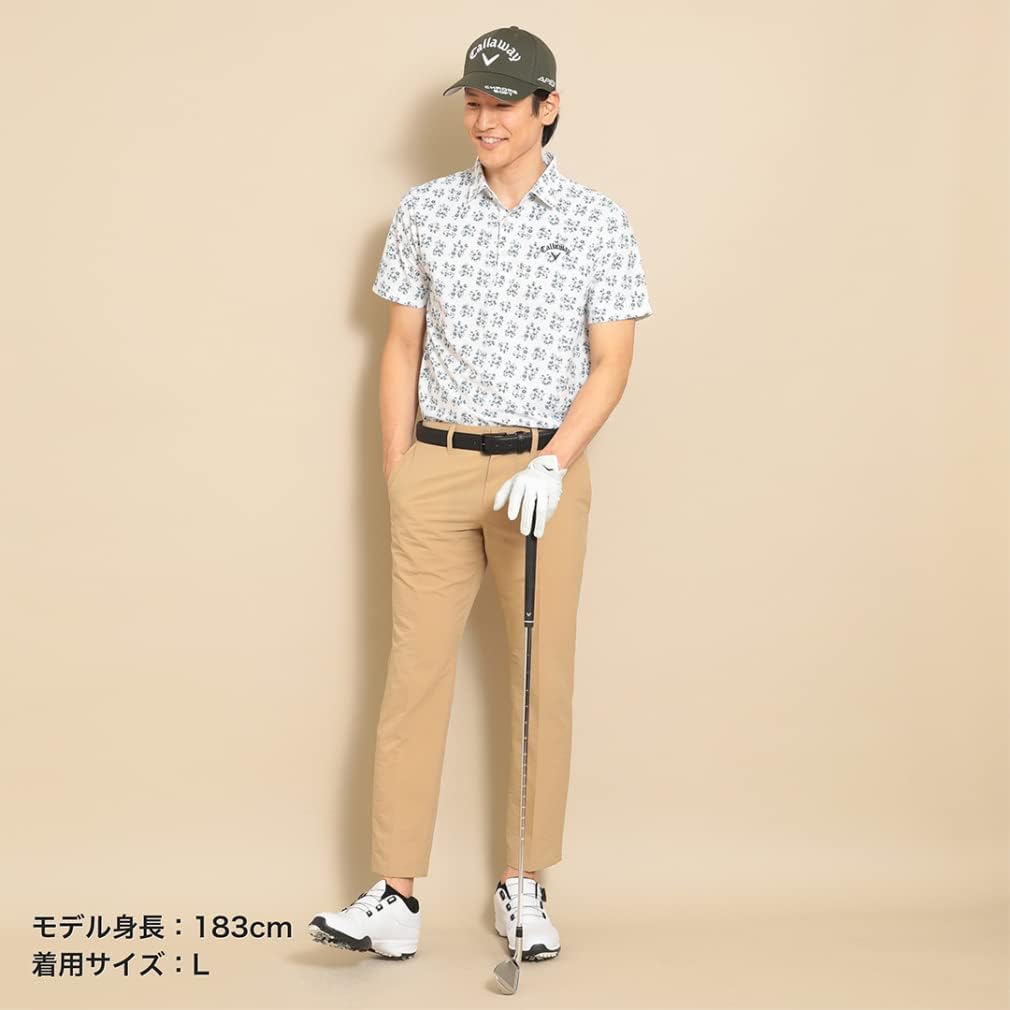 キャロウェイメンズ 撥水 ジョガーパンツ (ナイロンストレッチ・裾リブ