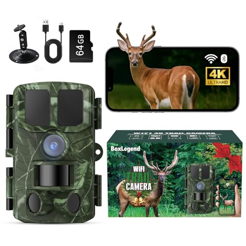 BoxLegend 4K WiFi Trail Camera with 64GB Card