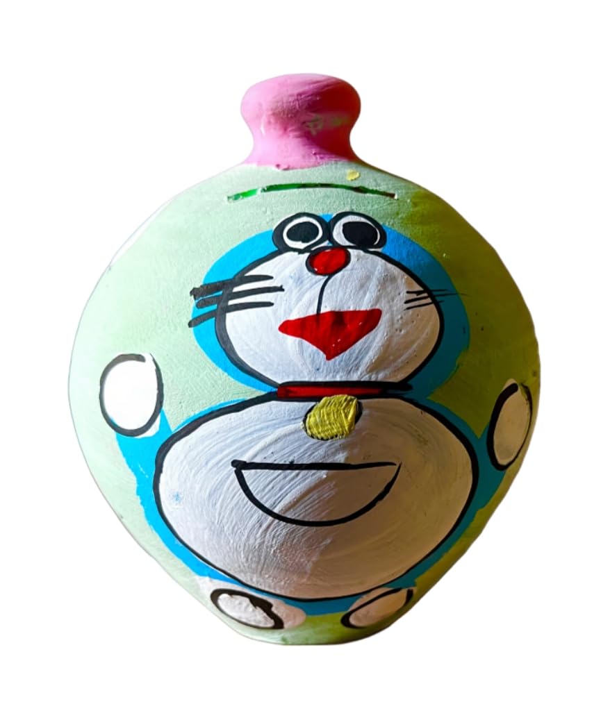 Eco-Friendly Earthen Piggy Bank - Handcrafted Clay Gullak_YDV_53-image-42