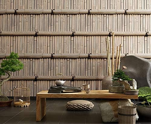 Amazon Co Jp Plus Nao プラスナオ 壁紙シート 竹模様 竹柄 3d 立体 10m 和風 和柄 和テイスト プチリフォーム モダン おしゃれ ウォールデコレーション 3 イエロー ホーム キッチン
