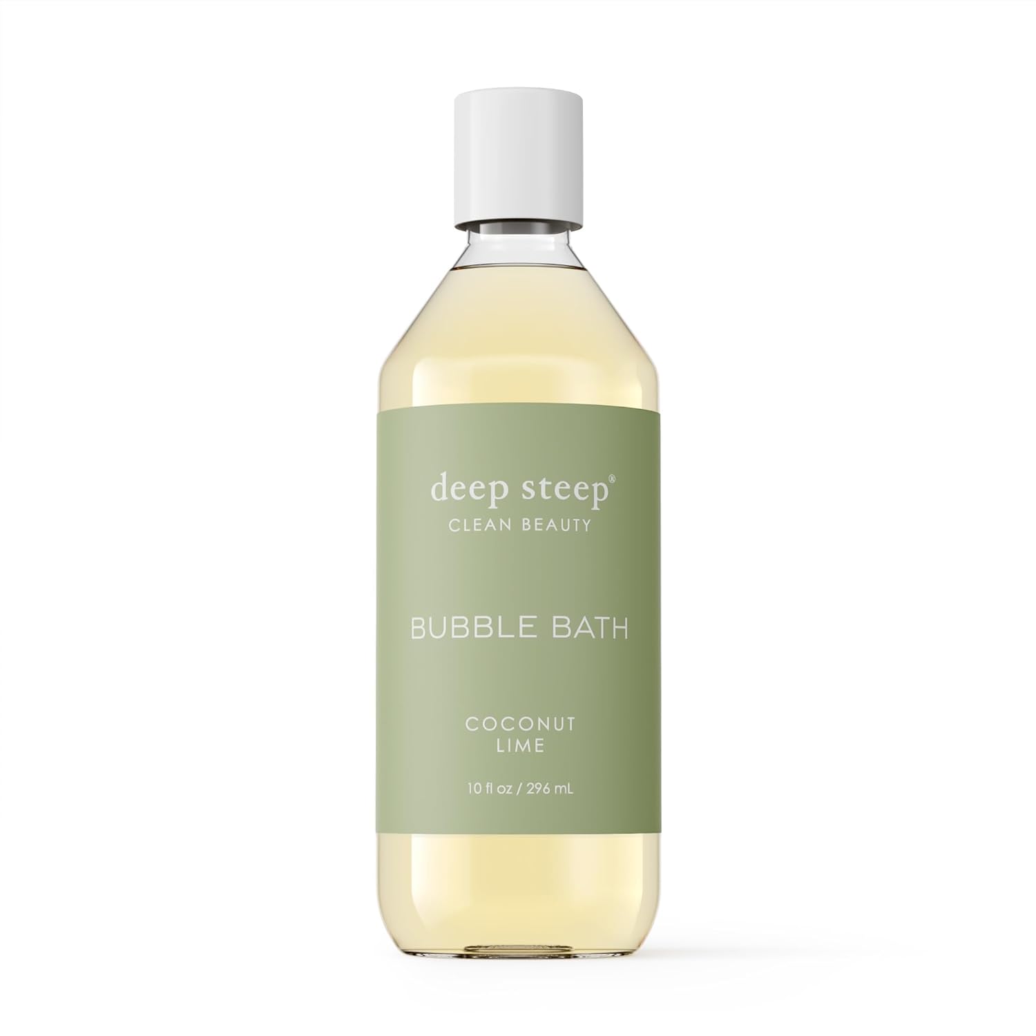 Deep Steep Bubble Bath, Coconut Lime, 10 oz – Soothing Soak with Shea Butter, Argan Oil, Aloe Vera & Coconut Oil – Vegan, Sulfate-Free, PH-Balanced Clean Beauty