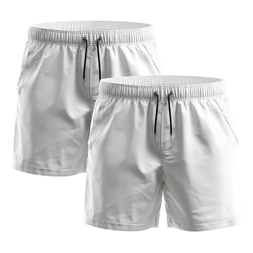 Kit 2 Bermudas Masculinas Conforto Tactel Banho Com 3 Bolsos