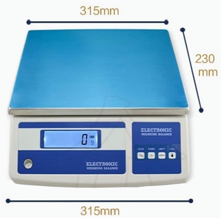 Electronic Scale, High-Precision Counting Platform Scale, Electronic Precision Industrial Scale with Tare Calibration Function, Suitable for Shops, Kitchens and Restauran,A-3kg/0.1g