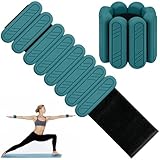 KOOOGEAR Verstellbare Gewichtsmanschetten Set 2 Stück, Knöchel- und Handgelenkgewichte für Fitness Pilates Yoga Aerobic und Joggen (Jeweils 0,5 kg /1 kg) (Dunkelgrün, 2kg (2 * 1 kg))