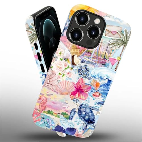 Coque iPhone 12 Pro souple incassable design tortue de mer mat