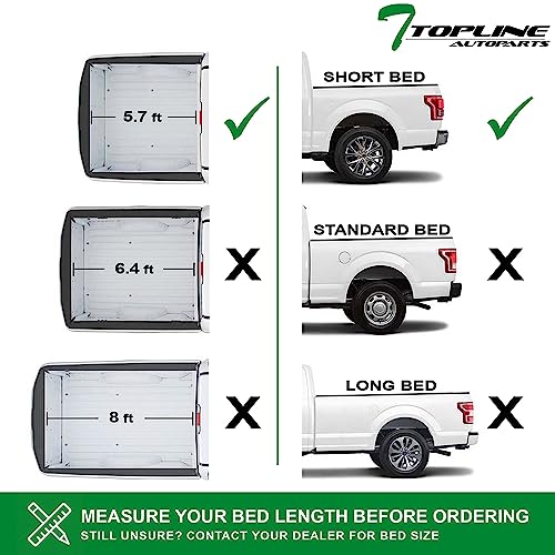 Tlaps 7422441782735 Compatible With 2009-2018 Dodge Ram 1500/2019-2023 Classic 5.7 Feet (68.4") Short Bed Lock & Roll Up Vinyl Truck Bed Tonneau Cover #TOP3