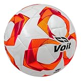 Voit Aereus Soccer Ball, FIFA Basic, Liga MX, Hybrid Technology, PU Material, Size 4 and 5, for Natural and Artificial Turf (Orange, 4)