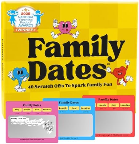 Family Dates 40 Scratch Off Cards – Fun Activities & Date Night I...