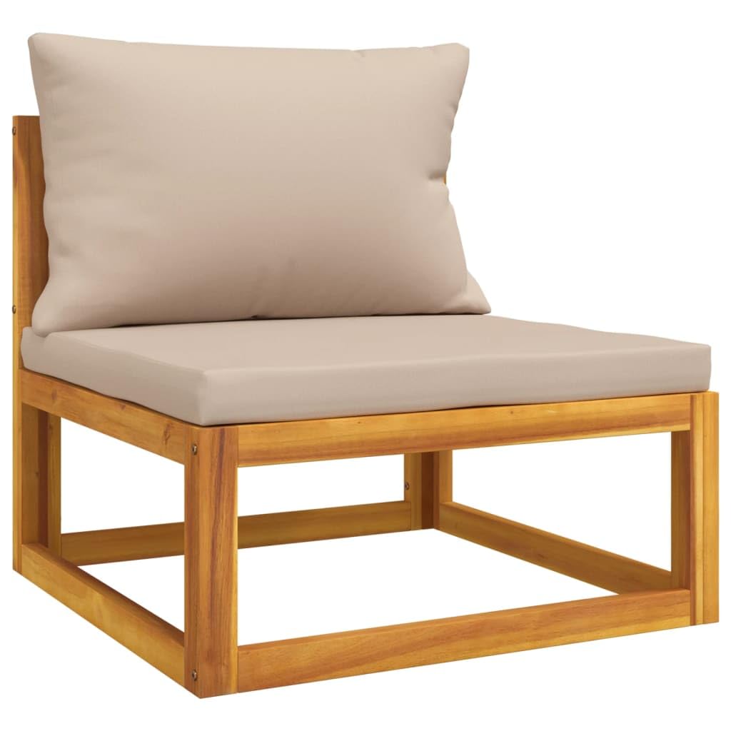 sofás de Dos plazas,Sofa 120 cm,Sofa Cama Dos plazas,Sofás de jardín 2 pzas con Cojines Madera Maciza acaciaAdecuado para salón, Dormitorio