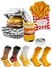 Produktbild Rainbow Socks - Damen Herren Lustige Meal Socks Box Geschenk - 5 Paar - Pommes Frites Burger Bier - Größen 36-40