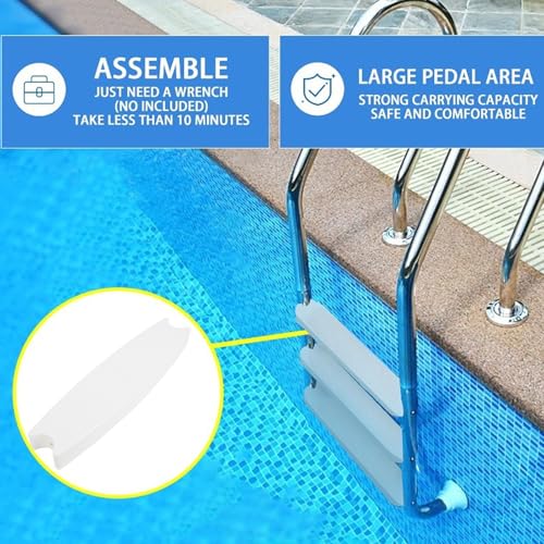 Échelle de piscine : marches de remplacement robustes pour une rénovation durable - 5