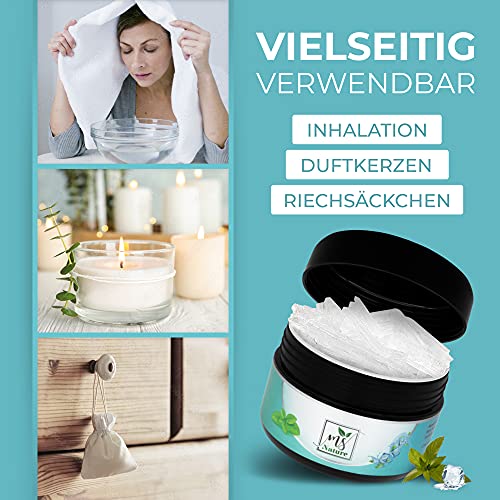 MS Nature® - Premium Qualität - Mentholkristalle für Sauna 100% Minzöl – Eiskristalle als Sauna Zubehör zum Inhalieren – Eukalyptus Saunaaufguss – Sauna Aufgussmittel - Image 7