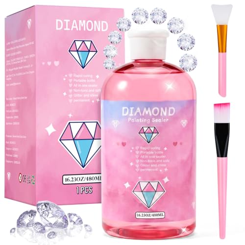 Image of 16OZ Diamond Painting Sealer Protectant Brightener, Diamond Art Glue
