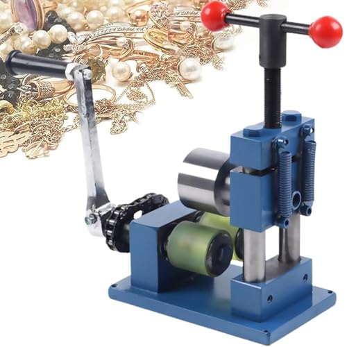 Máquina de laminación de joyas, herramienta multifunción para anillos de cuchara, laminador manual para hacer joyas de bricolaje Máquina de laminación de joyas, herramienta multifunción para anillos de cuchara, laminador manual para hacer joyas de bricolaje