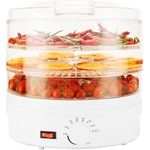 Small Food Dryer, Food Dryer, 3 Layers, Large Capacity, 360  Hot Air Circulation, 8 Levels of Temperature Adjustment, For Vegetables, Fruits, Mushrooms, Flowers, Fast Energy Saving Drying