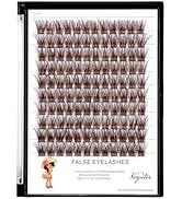 VAYATOR Color Lash Cluster Light Brown Dark Brown Black Brown Various Colored False Eyelashes Clu...