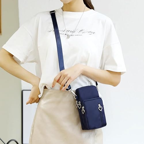 Miniatura 7 de Pequeñas bolsas cruzadas para mujer, bolsa universal para teléfono celular, bolsillos ligeros, mini bolso de hombro