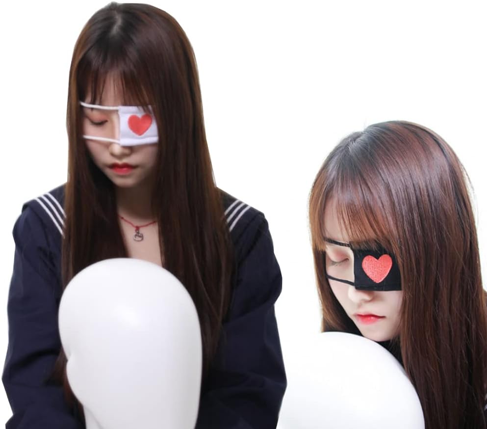 ファッションなデザイン 眼帯 ハート コスプレ アイパッチ 十字架 クロス ハロウィン ゴスロリ 病み Www Blakeneyschool Co Uk