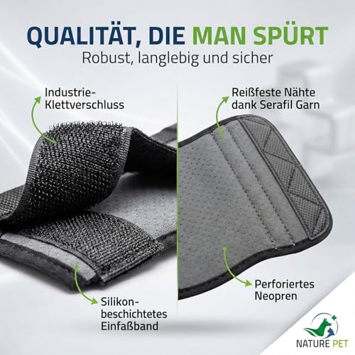 Nature Pet Sport Hand Gelenk Bandage für Hunde - geeignet für Rettungs- und Diensthunde oder Agility, Flyball und Hunde Frisbee (S)