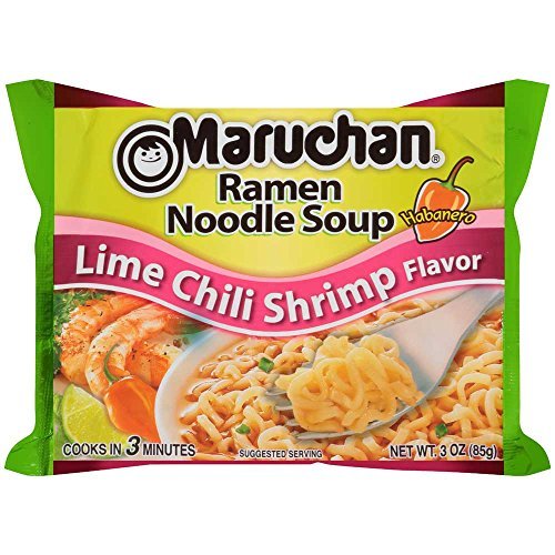 Maruchan Ramen Lime Chili Shrimp, 3 Ounce (Pack of 24)