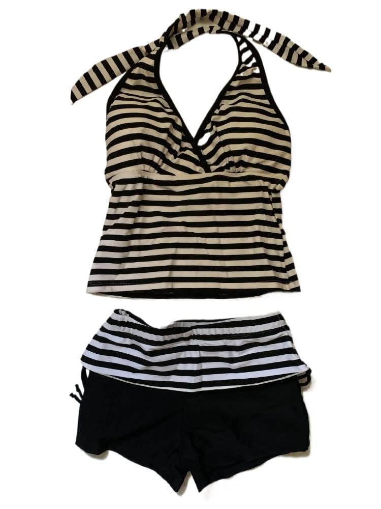 Cute Tankini Swimsuit Y2k Floral Set for Women Vintage 2 Piece Swimsuit 2000s Fashion Aesthetics Clothes