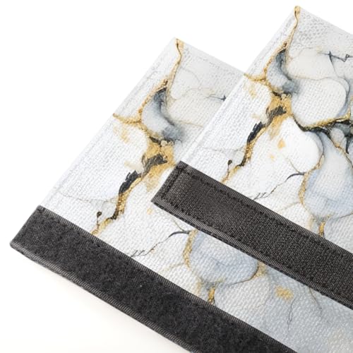 Image of Pardick Refrigerator Door Handle Covers Set of 2, Grey Marble Fridge Handle Covers Appliance Handle Covers Protector for Microwave Oven Stove Dishwasher, Keep Your Kitchen Appliance Clean