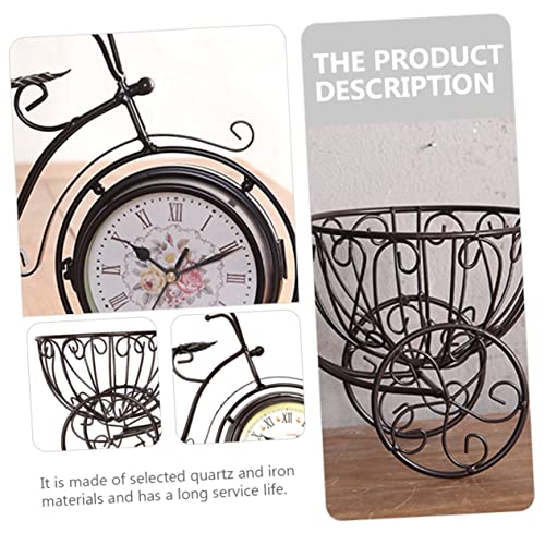 Holibanna Relógio De Bicicleta Relógios De Mesa Para Escritório Relógio De Mesa Decoração De Casa Vi