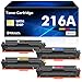 Produktbild 216A W2410A Toner Set Mit Chip Kompatibel für HP 216A Color LaserJet Pro MFP M183fw M182nw M182n M155a M155nw M183 M182 M155 W2410A W2411A W2412A W2413A - Schwarz Cyan Gelb Magenta, 4er-Pack