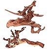 majoywoo Natural Large Coral Driftwood for Aquarium Decor Reptile Decor, Assorted Driftwood Branch 9-14″ 2 Pcs, Fish Tank Decoration…