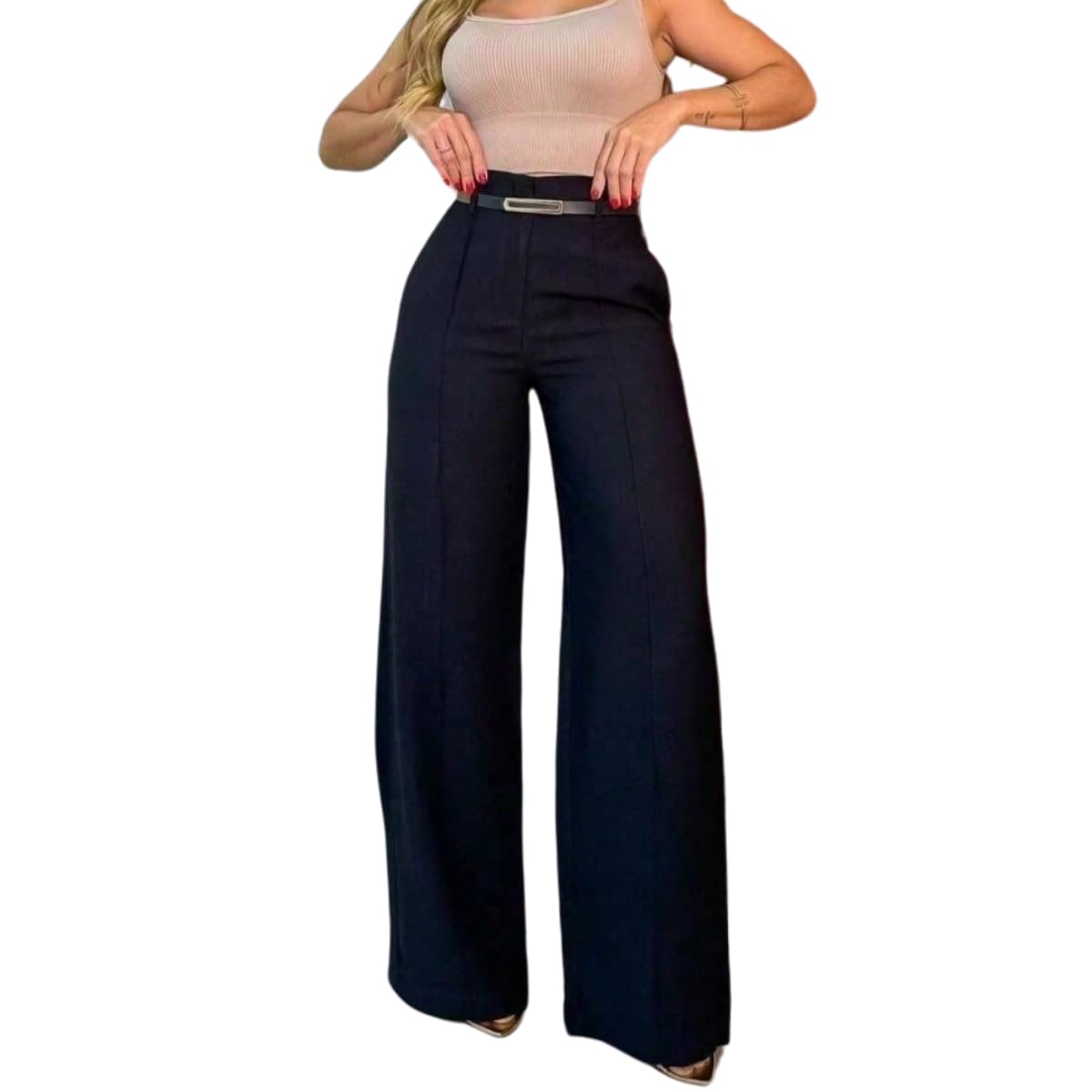 Calça Feminina Wide Leg Solta Alfaiataria Pantalona Social em promoção! Veja a oferta e mais achadinhos de Calças 2 Hoje é o melhor dia para comprar Calça Feminina Wide Leg Solta Alfaiataria Pantalona Social com aquele preço maroto! Promoção! Aproveite a oferta! 2