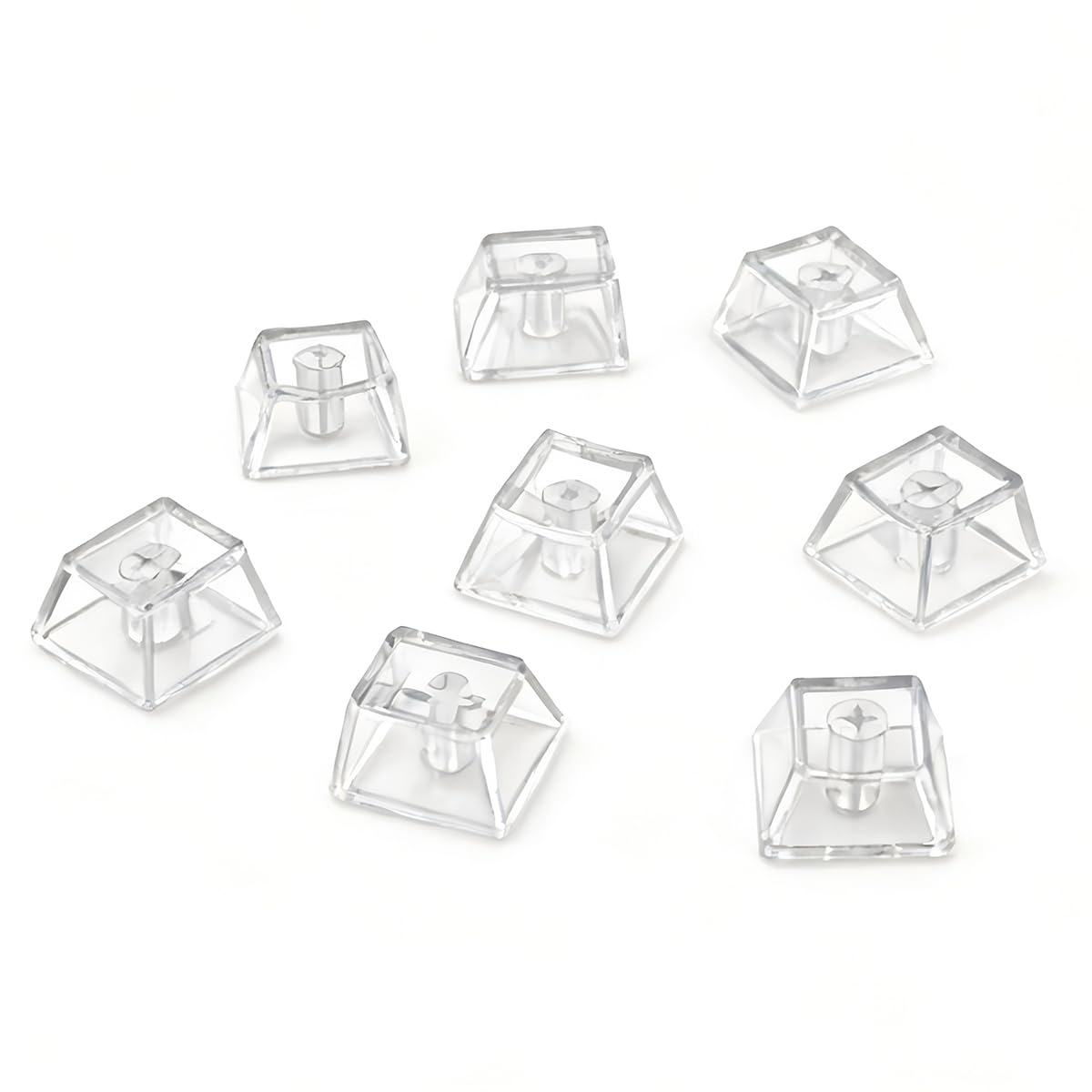 20 Teclas R4 De PC Transparentes Y En Blanco Para Teclado Mecánico MX Switch (transparentes)