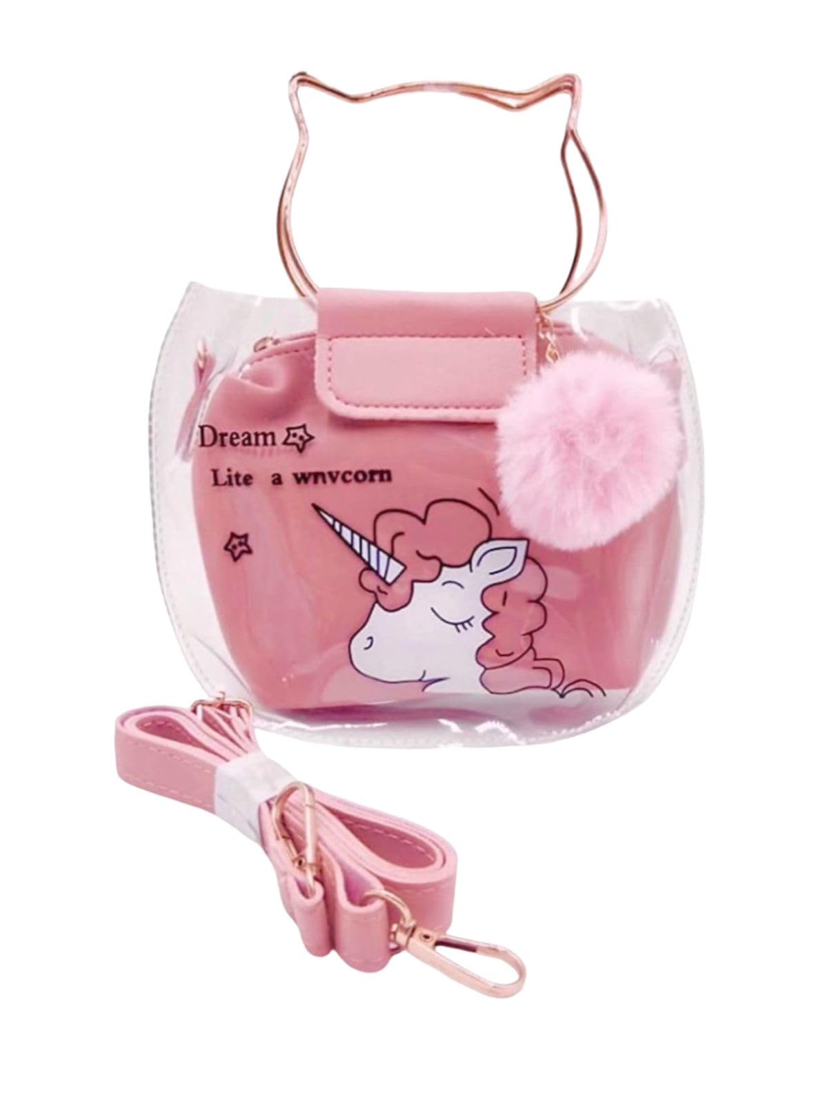 See full amazon price history chart for LE DELITE Unicorn Sling Bag For Girls Kids I Girls Women Kids Cartoon Cross Body Shoulder Hand Purse Wallet -Pink I Transparent Tote Handbag (Unicorn) LE DELITE Unicorn Sling Bag For Girls Kids I Girls Women Kids Cartoon Cross Body Shoulder Hand Purse Wallet -Pink I Transparent Tote Handbag (Unicorn) (B0CJH5GV55) Amazon Price History, Amazon Price Tracker