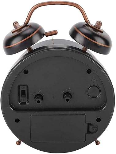 Miniatura 7 de Boquite Old Fashioned Alarm Clock, Retro Mechanical Alarm Clock with Night Light (Black)