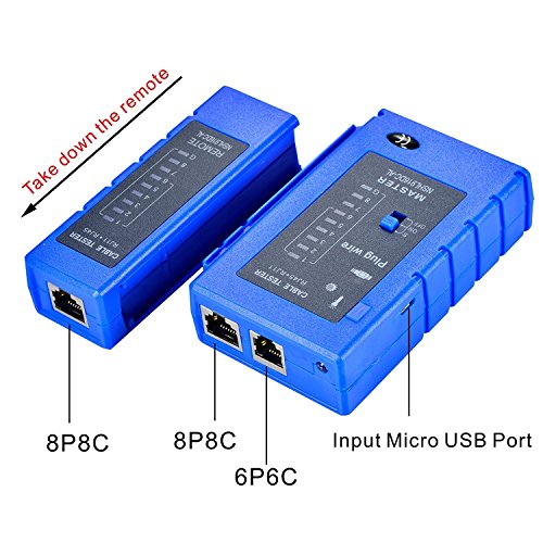 LEAGY Netwerkkabeltester RJ45 RJ11 RJ12 CAT5 CAT6 UTP USB Lan Wire Ethernet - Image 4