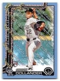 2025 Topps Holiday Light Blue and White Glitter Holiday #H130 Chase Dollander NM-MT RC Rookie Rockies