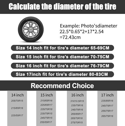 Image of Spare Tire Cover Fit for Trailer RV SUV Truck Tough, Waterproof Dust-Proof PVC Leather Tire Covers with Leopard Cheetah Motifs (16 inch for OD 29.92 inch - 31.10 inch)
