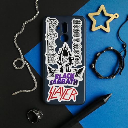 Image of Heavy Metal Band Sticker Pack, Rock Stickers - 35 Pieces, Strong Adhesive & Waterproof Vinyl Stickers for Laptop, Metal Bands