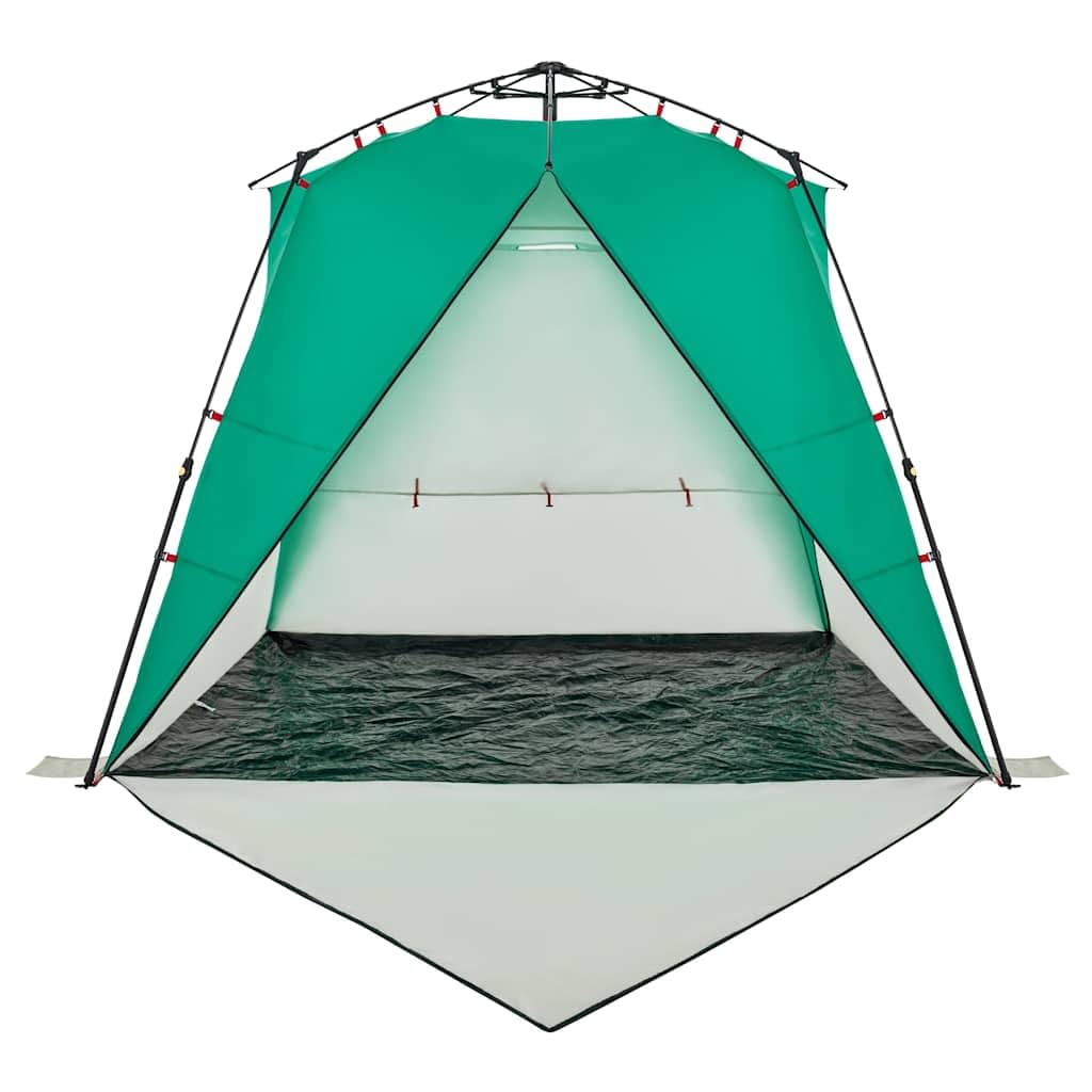 Tenda da spiaggia per 2 persone, con sistema di sgancio rapido, impermeabile, con borsa per il trasporto, verde mare