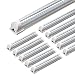 Barrina LED Shop Light, 4FT 40W 5000LM 5000K, Daylight White, V Shape, Clear Cover, Hight Output, Linkable Shop Lights, T8 LED Tube Lights, LED Shop Lights for Garage 4 Foot with Plug (Pack of 10)