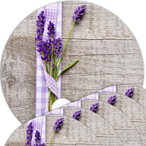 6 Tischsets Landhaus Stil – Abwaschbare Platzsets Mit Hirsch & Herzen, 43,5x28,5 Cm, Aus Kunststoff