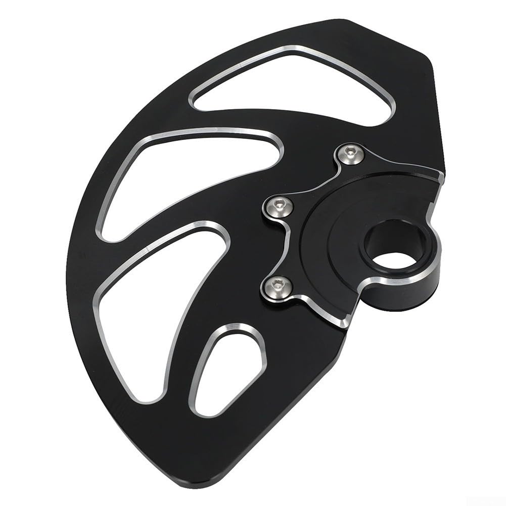 Protection de disque de frein avant CNC 6061, alliage d'aluminium anodisé contre la boue et pour Gravel, pour Surron for Light Bee X/S (noir)