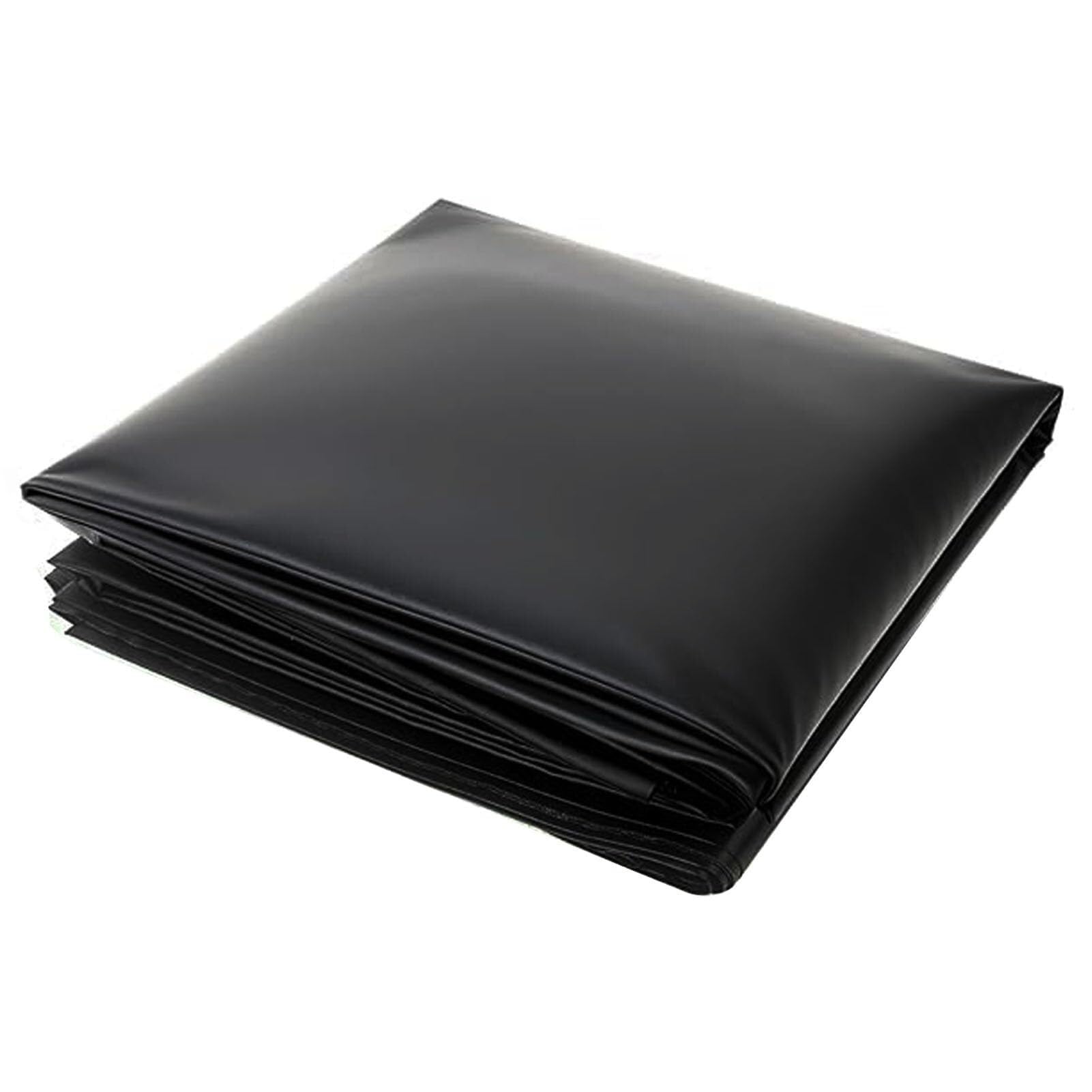 Bâche de protection noire robuste en PEHD 7x8m pour bassin à koïs et jardin