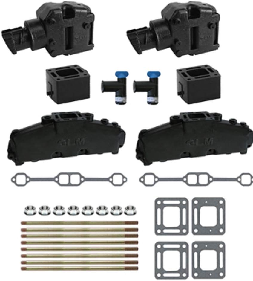 MERCRUISER COMPLETE EXHAUST MANIFOLD SET 5.0L & 5.7L (CAST IRON) | GLM Part Number: 58234