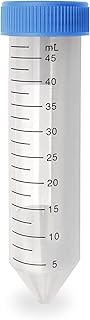 DSC MTC Bio C2605 50mL Standing Centrifuge Tubes - Premium Polypropylene, Skirted Bottom, High Centrifugal Force, Sterile & Easy-Labeling - Compatible with Standard Rotors - Ideal for Lab Use
