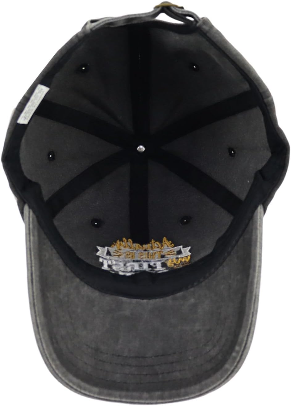 Actually This is My First Rodeo Hats for Men Women, Adjustable Cotton Embroidered Country Baseball Cap - Image 6