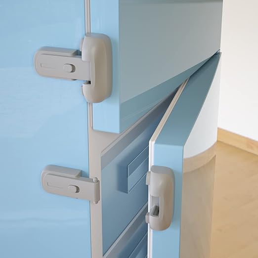 SAFELON 2 Pcs Baby Safety Fridge Lock, Child Proof Refrigerator Freezer