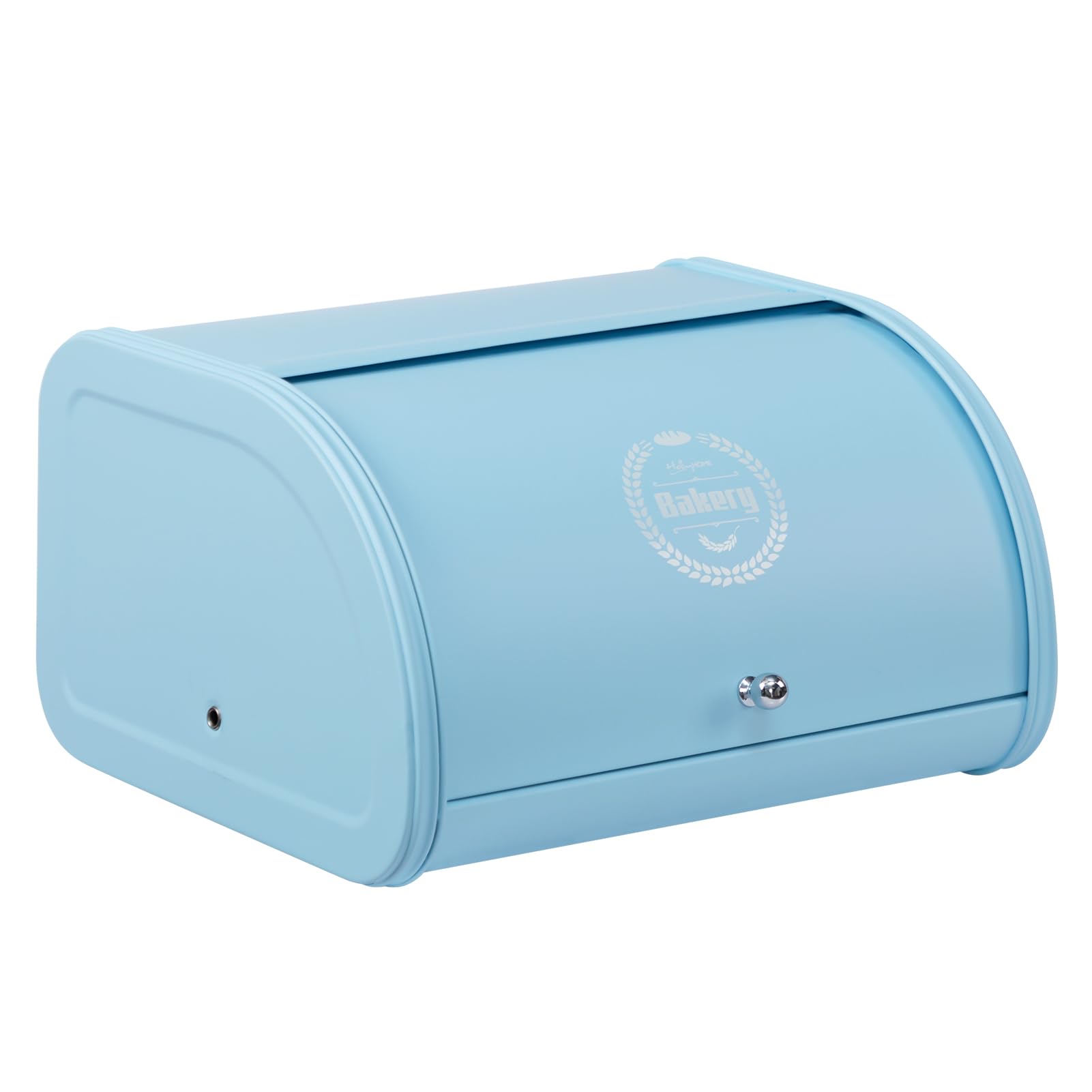 HollyHOME Bread Bin with Stainless Steel Body Metal Bread Bins for Kitchen