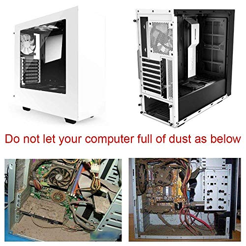 OSALADI 20 Pezzi Coperture Slot PCI | Filtri Antipolvere A Rete Per Case Computer | Staffe Di Espansione Vuote | Nero - 2