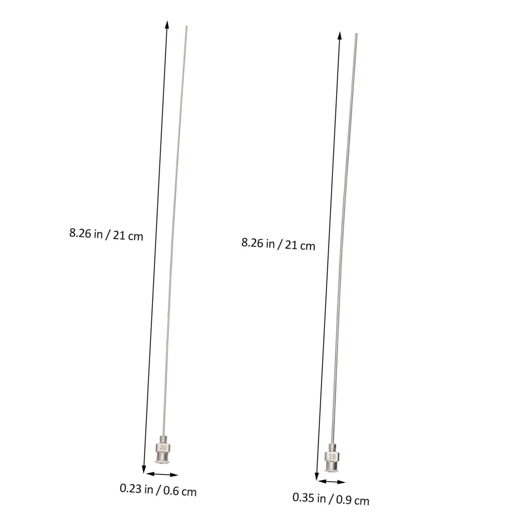 STOBAZA 3sets Stainless Needles Tip Luer Lock Dispenser Industrial Grade Lightweight 2pcs*3